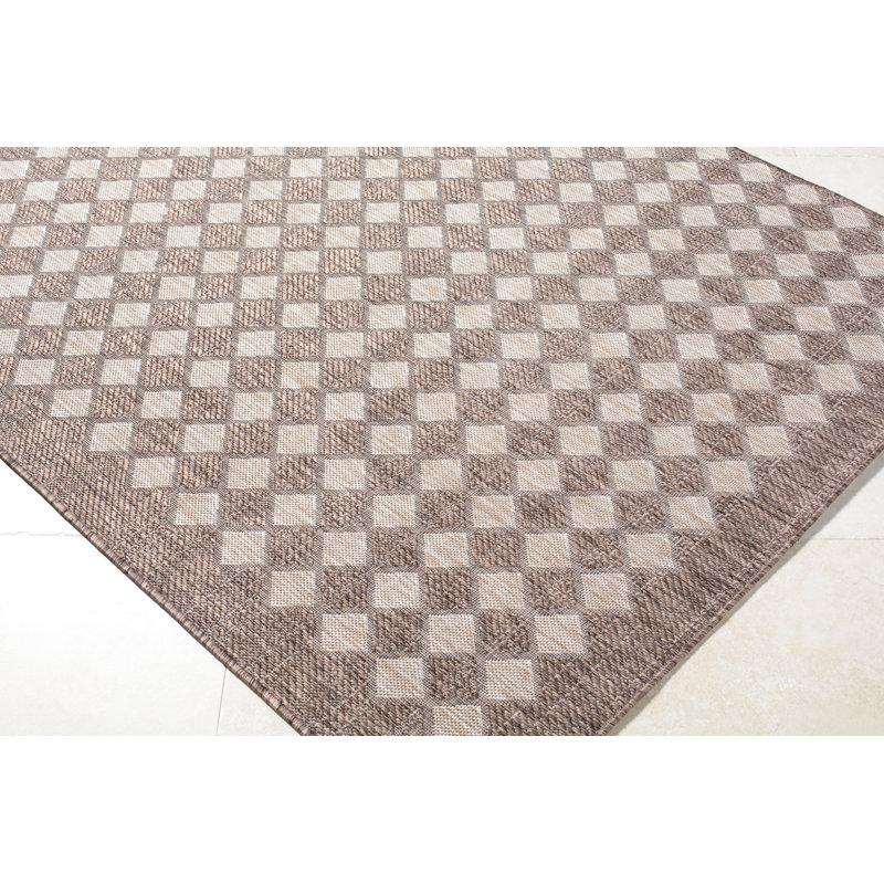 Tapis tissé à la machine Galey Alix x Livabliss Mulberry, Tapis de couloir 2 pi 8 po x 7 pi 3 po, Tanné