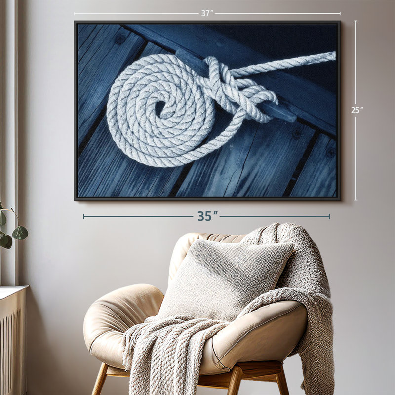Impression sur toile nautique, H 25 po x l 37 po