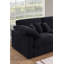 Canapé modulaire en L en chenille avec méridienne droite Vellora-121-122510052
