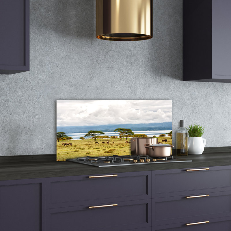 Maricopa 50cm W x 100cm L Glass Peel and Stick Panel