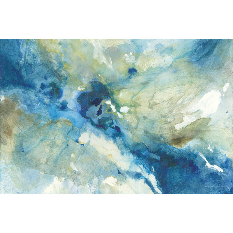 «Slip Stream Crop» par Danhui Nai - peinture sur toile tendue, H 32 po x l 48 po