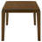 Warren Dark Brown Rectangular Dining Table