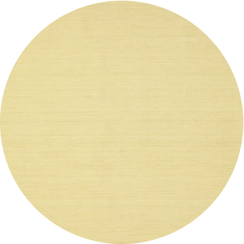 Tapis contemporain brun clair, Rond 8 pi x 8 pi