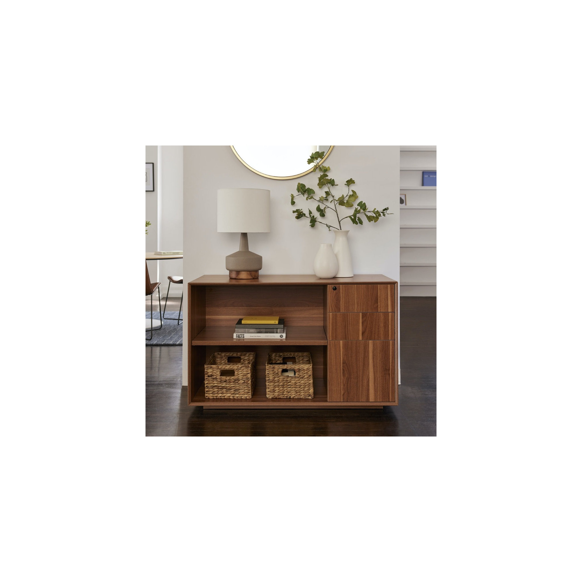 Credenza, Walnut, Right