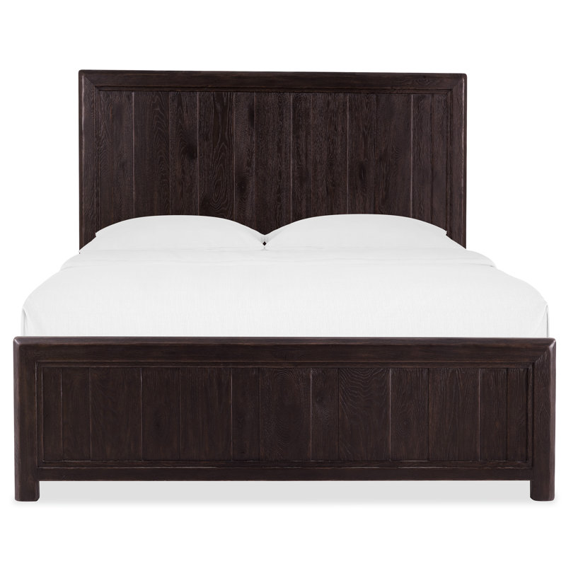Driftwood Panel Bed, Black, Queen