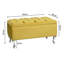 Londona Wide Velvet Tufted Rectangle Solid Color Standard Ottoman Bench with Storage, Upholstery Footstool End of Bed Bench-1760675815-1761365790