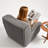 Faux Fur Armless Accent Sofa Chair, 32''W Modern Single Couch With Deep Seat, Ideal for Bedroom, Living Room,Dorms, Apartments – No Assembly Required-1923824718