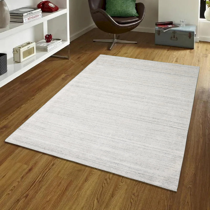 Tapis ivoire tissé à la main Jolia, Rectangle 2 pi x 3 pi
