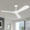 Ventilateur de plafond à 3 pales 52 "sans lumières avec télécommande Catlaina