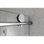 4876 Nickel brossé sans cadre, une porte de douche fixe et une porte décalée, grandes poulies 70 SM 304 SUS avec fonction de fermeture en douceur réglable, nettoyage facile et sécurité anti-déflagrante