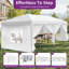 Auvent escamotable extérieur commercial Balconera 10 X 20 pi