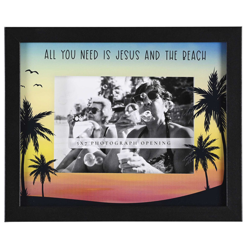Black Picture Frame with Mat