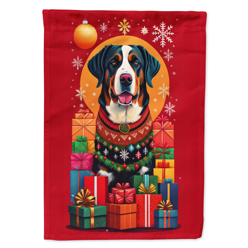Double Sided 40'' H x 28'' W Polyester Christmas House Flag
