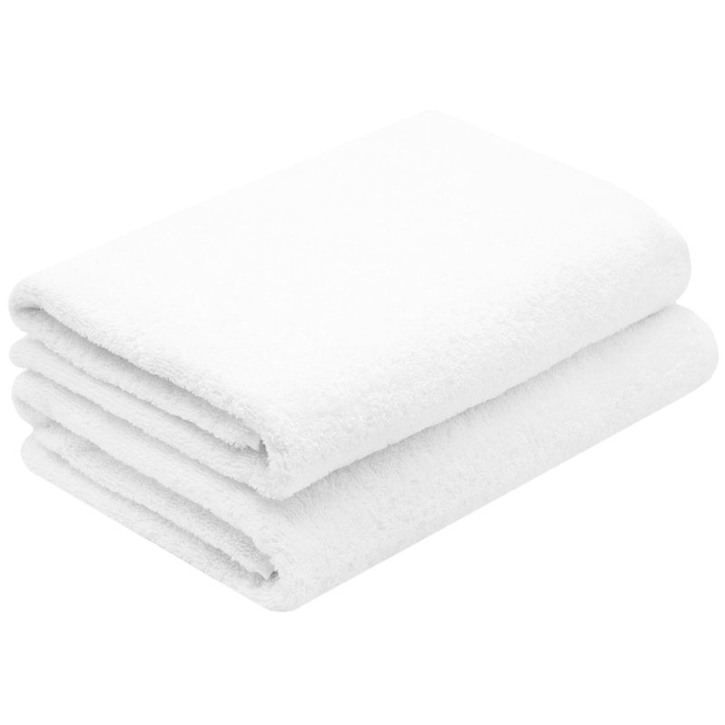 Midweight Bath Towel, White