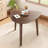 Modern Triangular Side Table with Solid Wood Legs for Compact Living Spaces-264840223