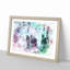 Horses in a Colourful Forest in Abstract - Picture Frame Painting Print-55763866-55763868
