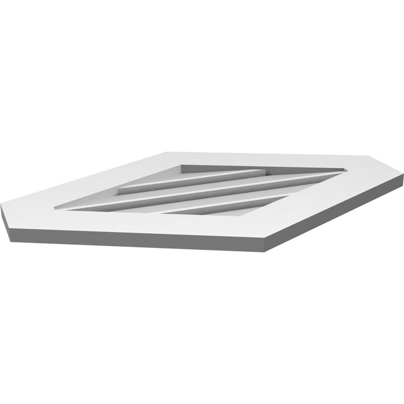 Pente verticale verticale en uréthane 6 pi, 20" H x 30" W x 1" D