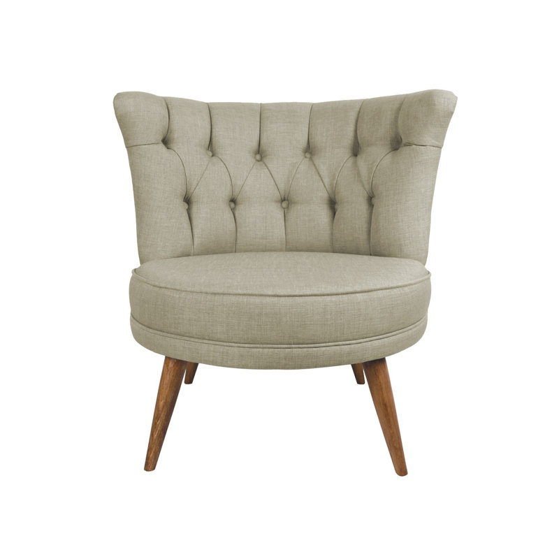 Élégant fauteuil à oreilles, structure en bois massif, tissu gris, 31,5 po x 30,3 po x 29,5 po | Rembourrage 100% polyester, rembourrage en mousse à 32 bandes pour plus de confort | Conception facile à nettoyer et élégante pour les espaces modernes et traditionnels