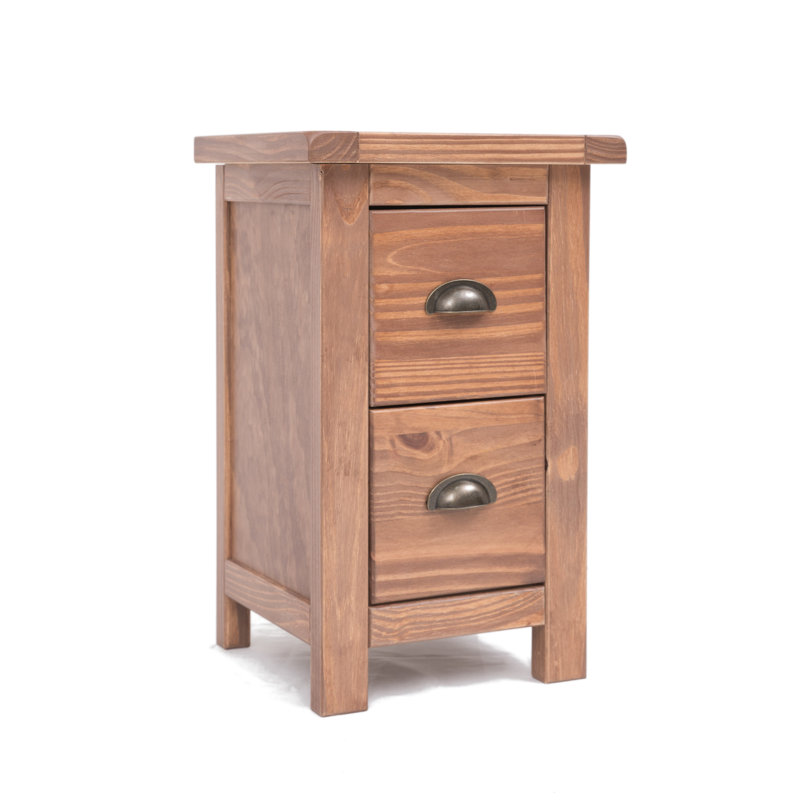 Astrid 35 cm W Bedside Table, Light Brown