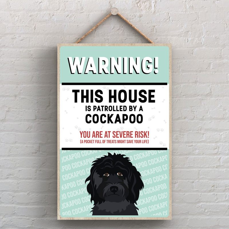 Katie Pearson Cockapoo Wooden Wall Décor
