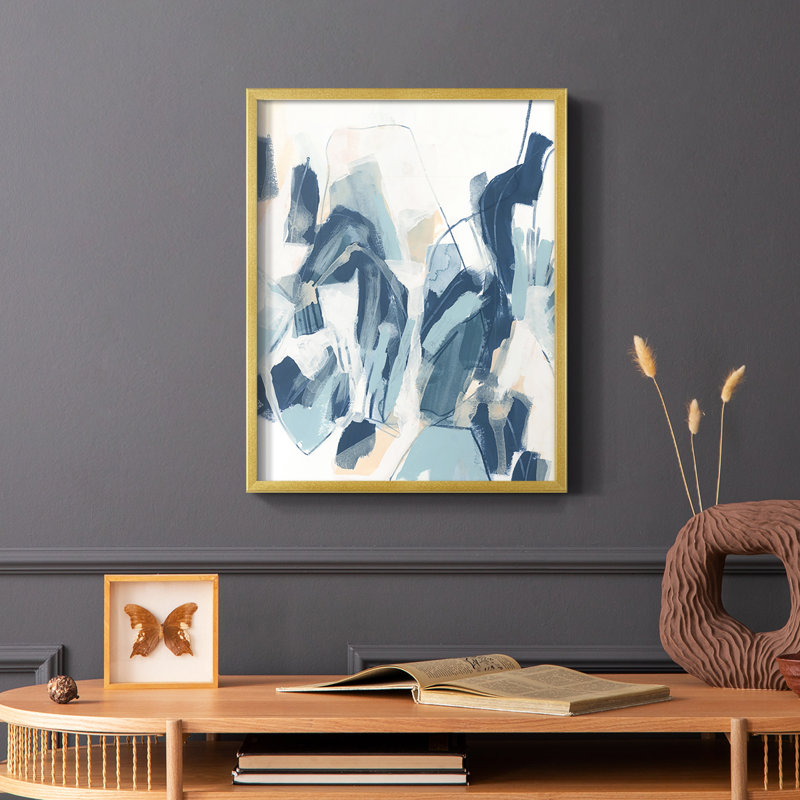 «Interlocking Melody II», reproduction encadrée - bois massif, H 14 po x l 11 po