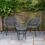 Capri Rattan 2 Seater Wicker Table and Chairs Bistro Set-119758342