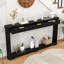 Table de rangement en bois avec 3 tiroirs-42348701