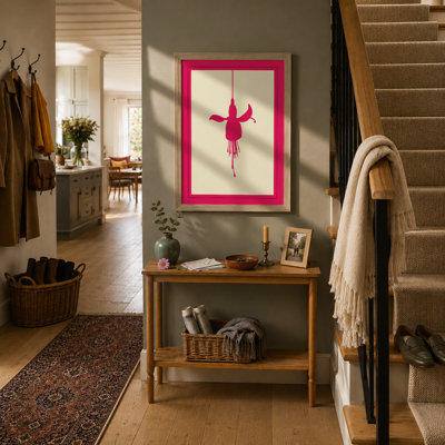 Suspended Fuchsia Botanical - Framed Print
