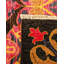 Tapis noir / jaune / rose en laine noué à la main de conception unique 9 pi 1 po x 12 pi 4 po