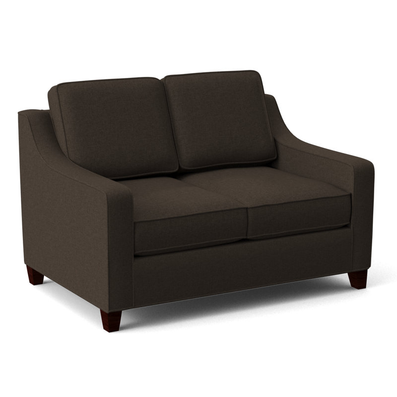 Clark 54" Square Arm Sofa Bed, Antic Lagoon, Empire Mahogany