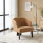 Accent Chair with Round Back & Wooden Leg-1566142055