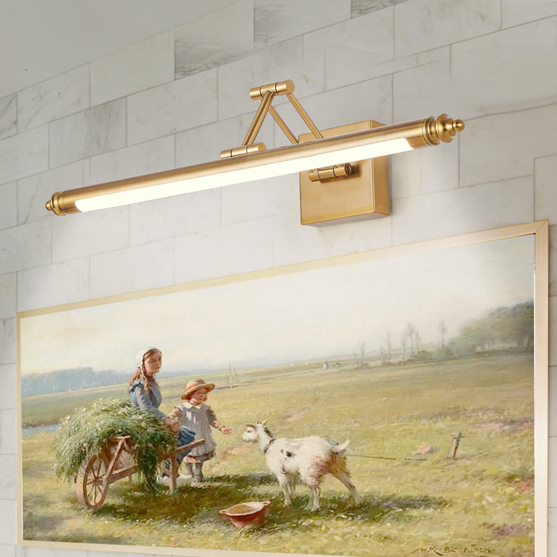 Lampe à DEL 1 lumière à intensité variable avec température de couleur réglable (3000K / 4000K / 5000K), Or brossé