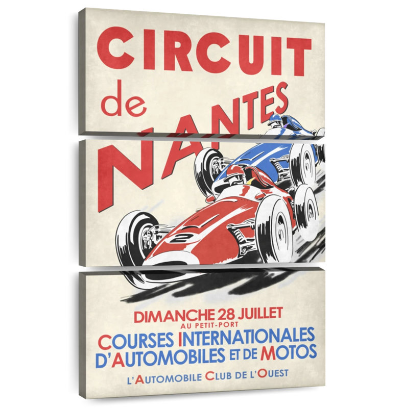 Mehar Circuit De Nantes 1946, 38" H x 24" W