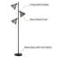 Lampe sur pied à branches 70 "haverville