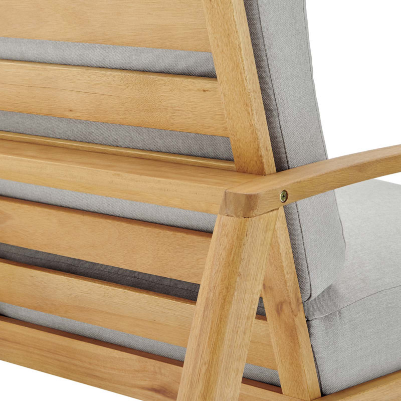 Fauteuil de jardin en bois d'eucalyptus Orlean
