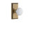 Grandeur Carré Plate Single Dummy with Hyde Park Door Knob