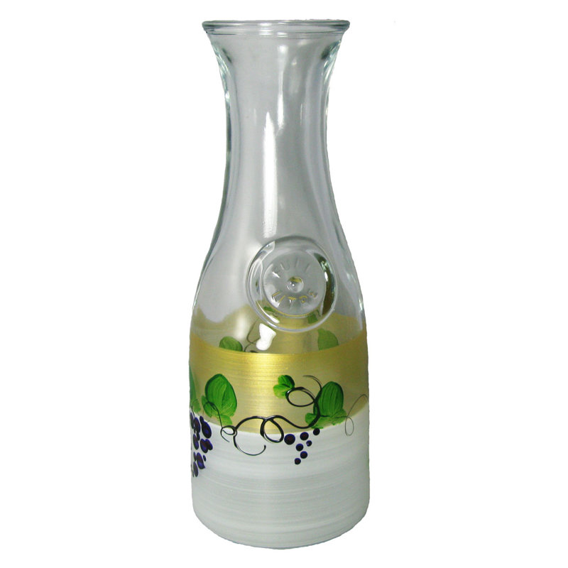 Grapes 'n Vines 33oz. Glass Beverage Dispenser