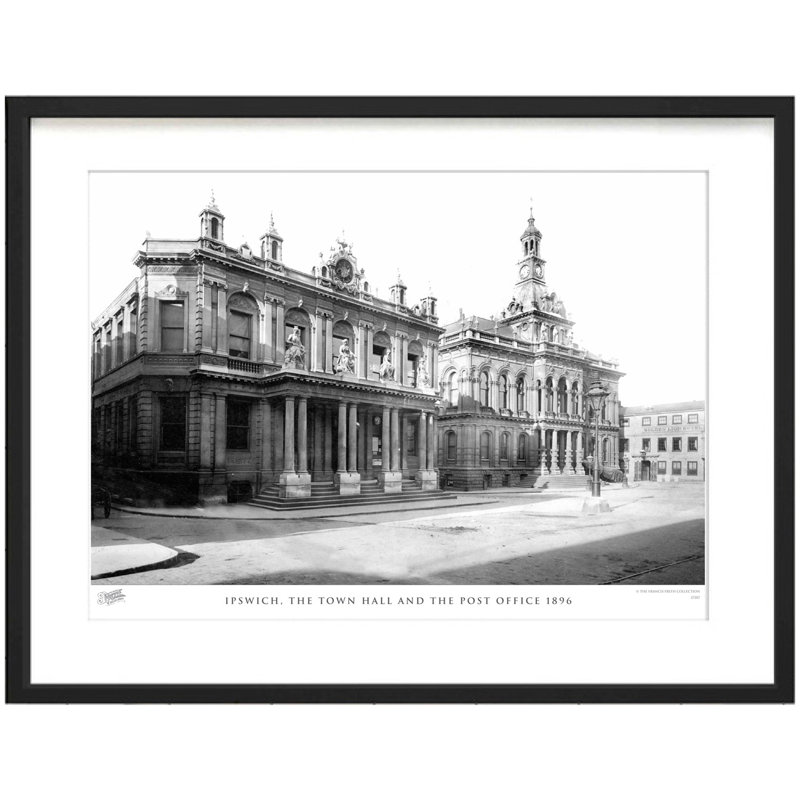 Ipswich, The Town Hall And The Post Office 1896 by Francis Frith - Single Picture Frame Print, 60cm H x 80cm W  x 2.3cm D