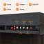 Brayden Studio 125.5cm W Black Electric Fireplace with 5120 BTU