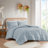 Blue Comforter - King/ King, Soft And Fluffy King With Details-120479139-120479140