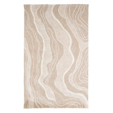 Rug Hand Tufted Wool Abstract Area Rug in Beige