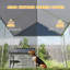 Chenil d'extérieur pour chien avec toit imperméable 9,2 pi x 7,5 pi x 7,2 pi