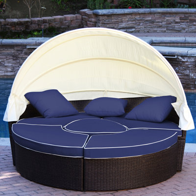 Bourbana 4 - Person Patio Conversation Set with Cushions