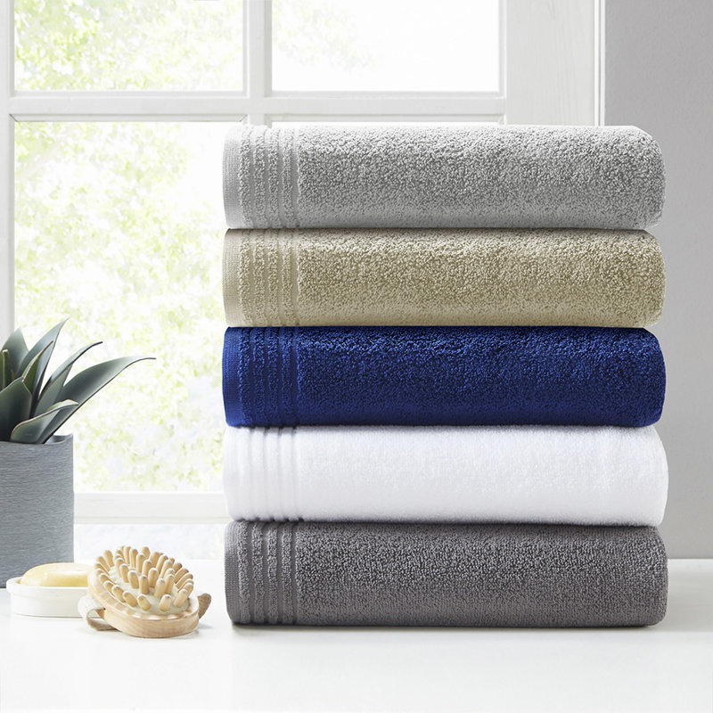100% Cotton Quick Dry 12 Piece Bath Towel Set, White