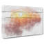 Sunset over the Hills in Abstract - Wrapped Canvas Drawing - Wrapped Canvas-55341660