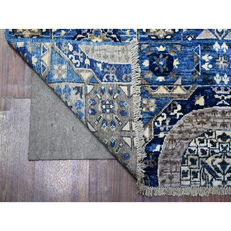 Tapis de couloir bleu 4 pi x 9 pi 10 po Joyah One-of-a-Kind