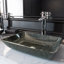 Lavabo de salle de bain rectangulaire en verre Donatello Russet L 18 po x l 13 po x H 4 po