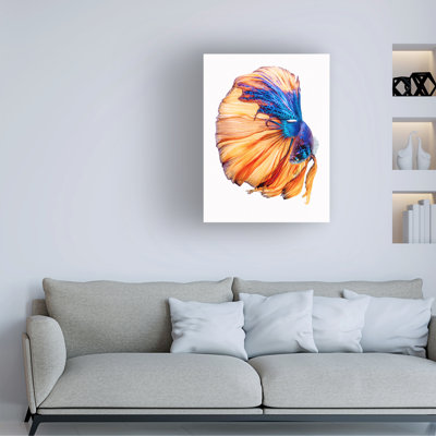 Art sur toile, bleu et noir