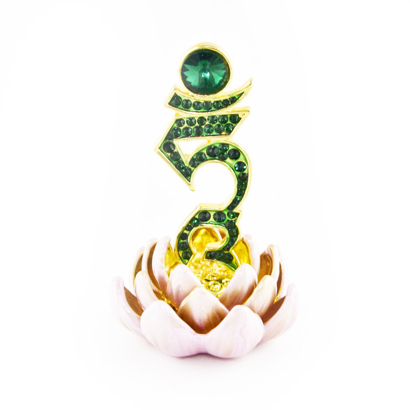 Sculpture de Lotus Bejeweled tam