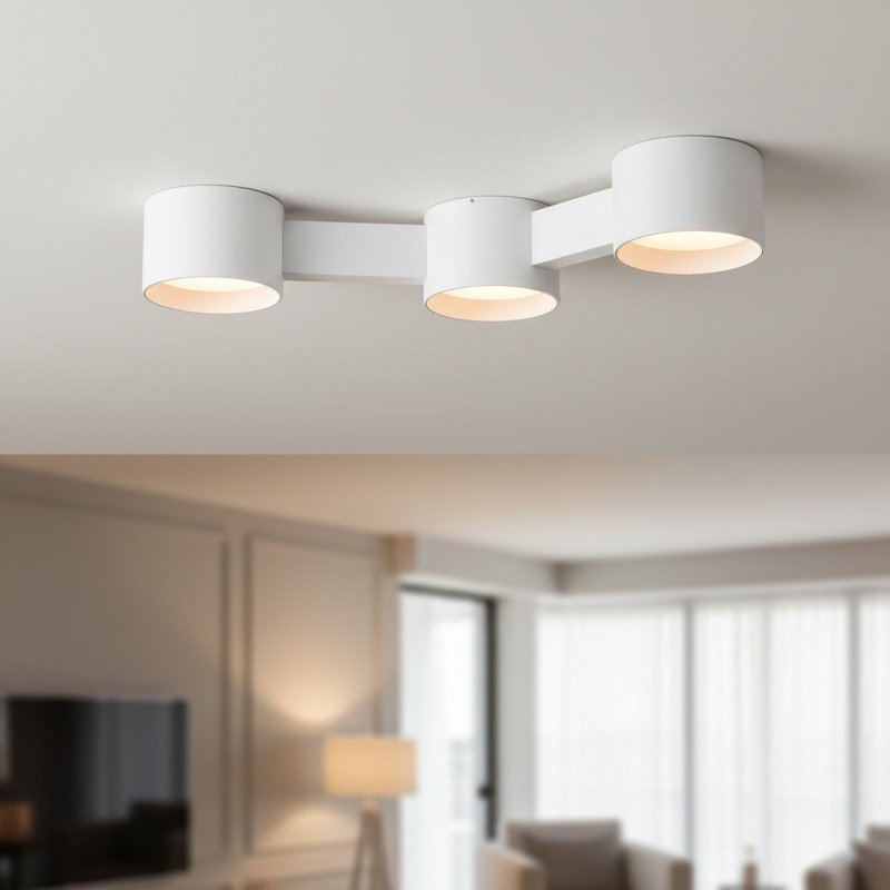 UltraBeam 30 Watt Triple LED Surface Mounted Ceiling Downlight, White